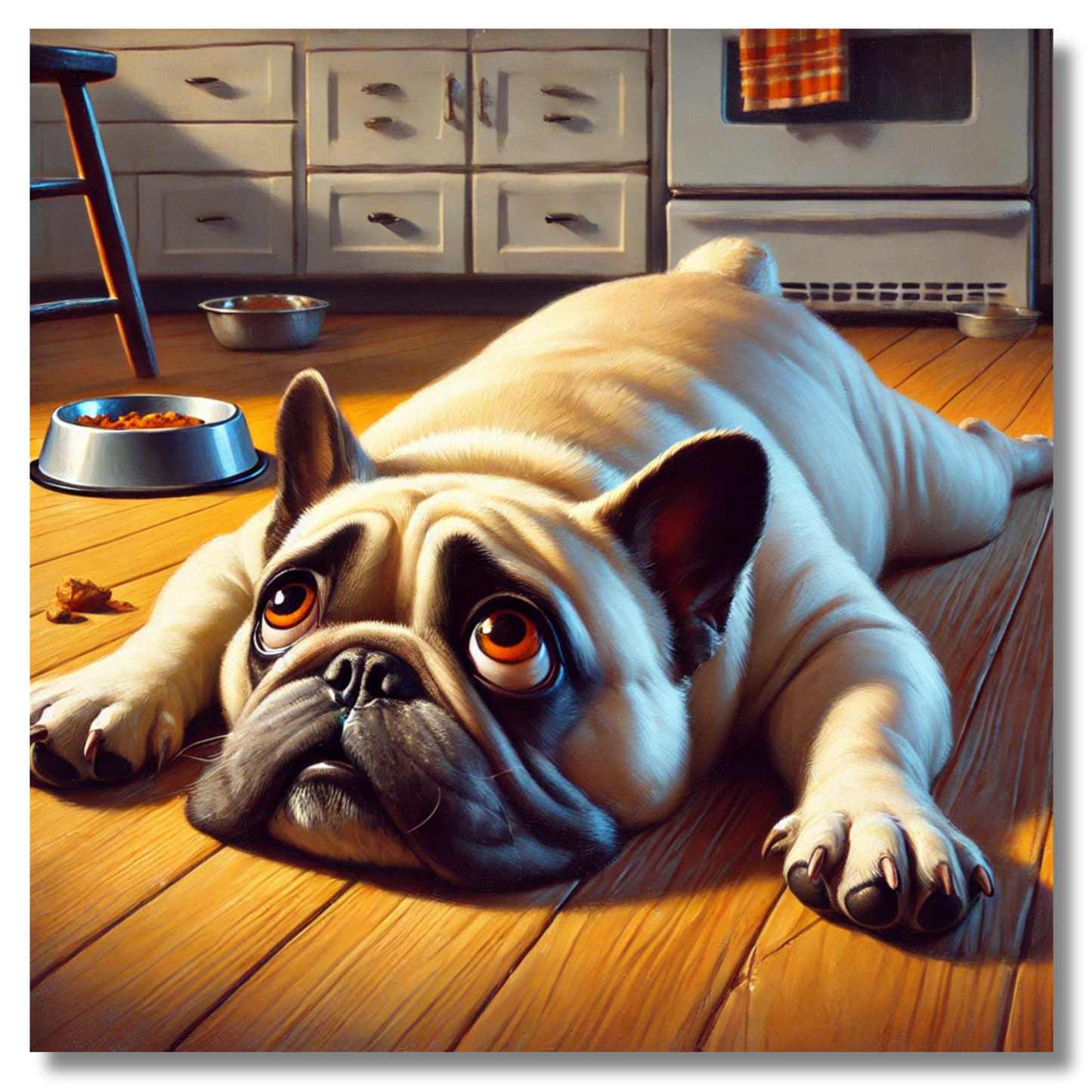 Frenchie Is Flat Out