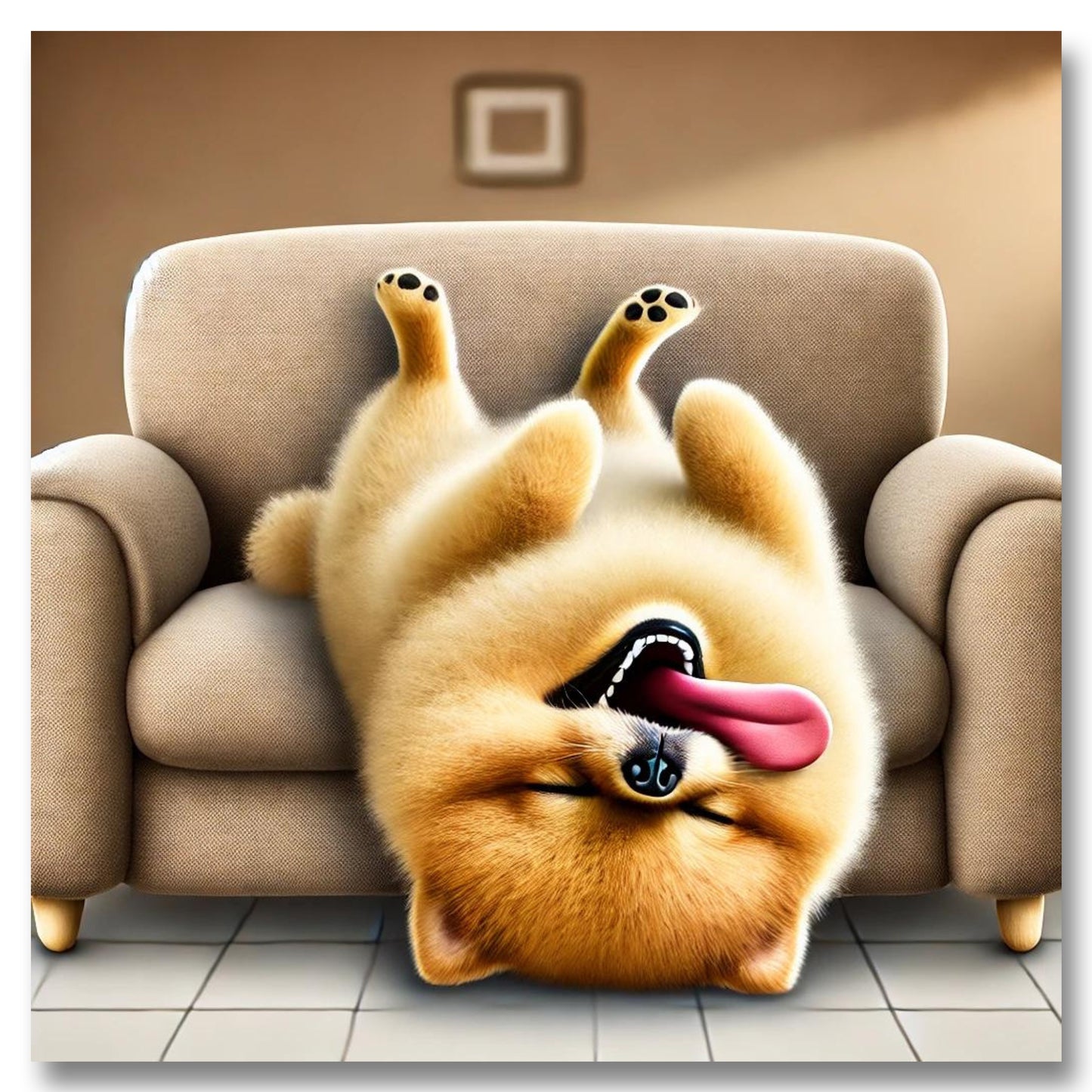 Passed Out Pomeranian