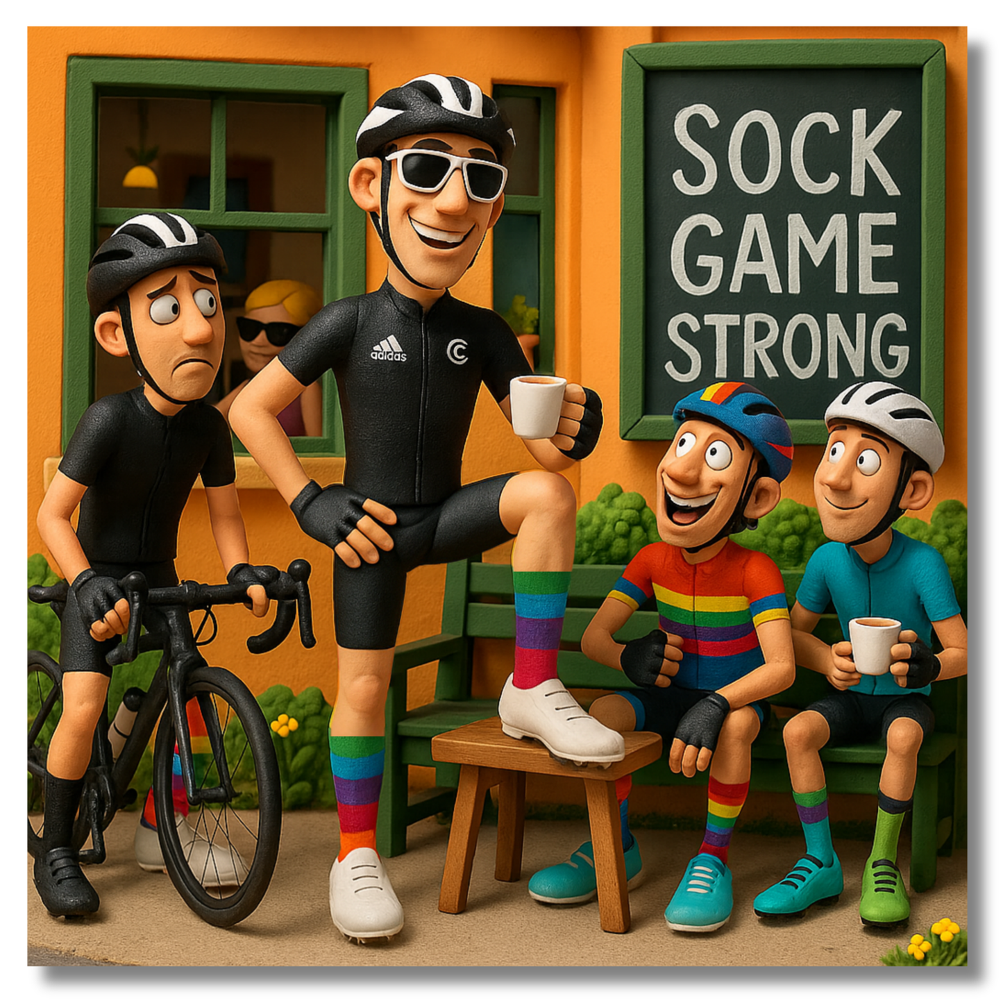 Rule #28 Socks can be any damn colour you like